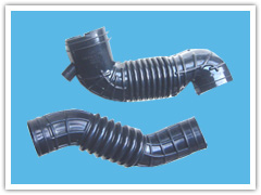 两个异型波纹胶管弯头