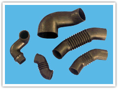 平滑面和表面波纹形的胶管接头