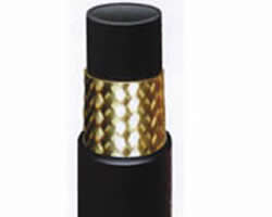 一根大口径钢丝编织高压胶管